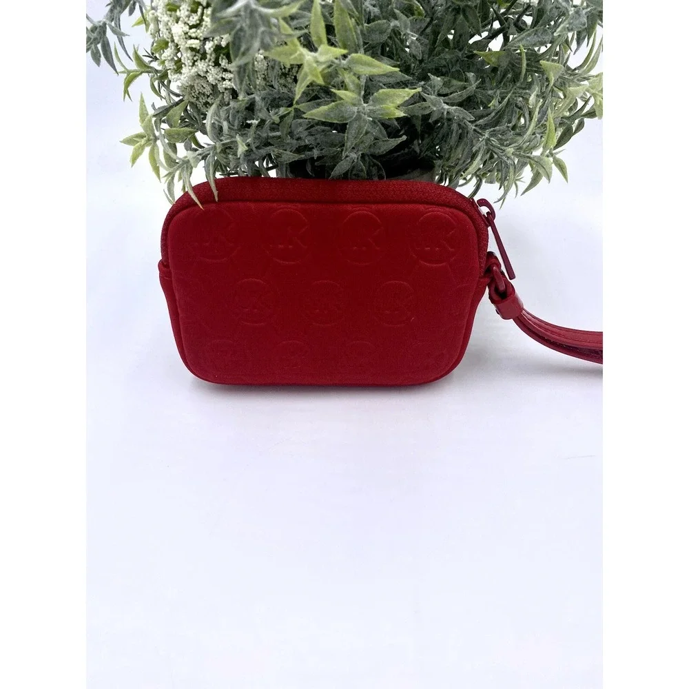 Michael Kors  Red Woman Small Quilted Wristlet Clutch Pursed GS-1208